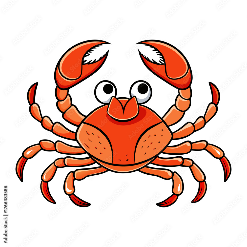 Fototapeta premium cartoon crab cartoon