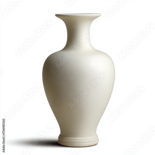 Elegant White Vase with Smooth Texture for Home Decor and Artistic Display in Contemporary Interior Design Settings