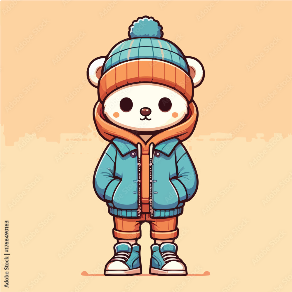 Fototapeta premium Animal Streetwear illustration