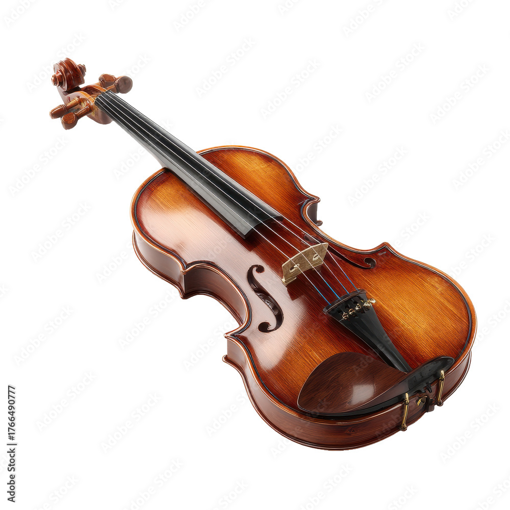 Fototapeta premium Classic violin illustration png music png instrument png strings png orchestra png classical png musician png acoustic png art png transparent background image