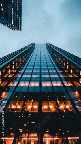 Wallpaper Mural A high-rise building with many windows Torontodigital.ca