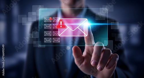 Wallpaper Mural hand touching virtual screen Torontodigital.ca