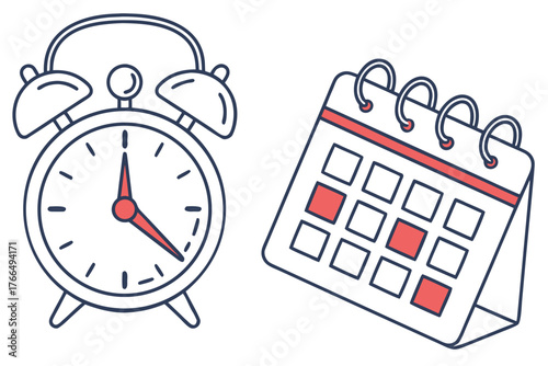 Alarm clock and calendar