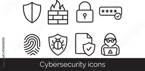 Modern Thin Line Vector Icons for Digital Commerce and Web Store Interface