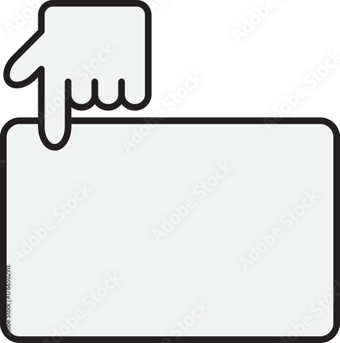 손 손가락 메모판 안내판 게시판02