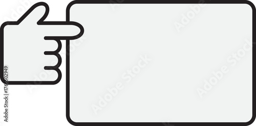 손 손가락 메모판 안내판 게시판03