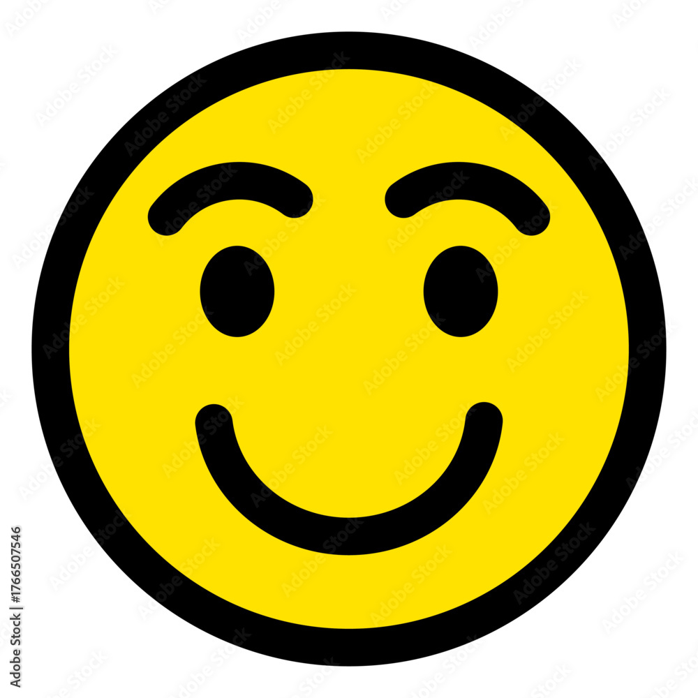 Fototapeta premium スマイルマークのアイコンイラスト