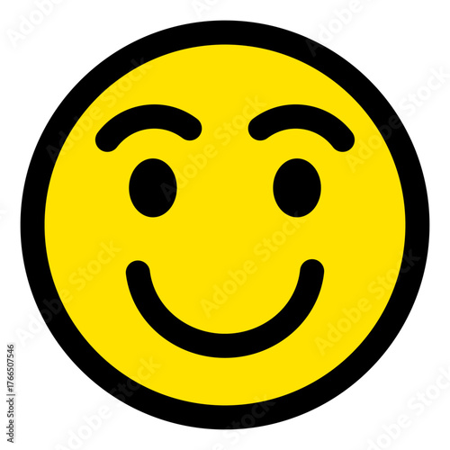 スマイルマークのアイコンイラスト