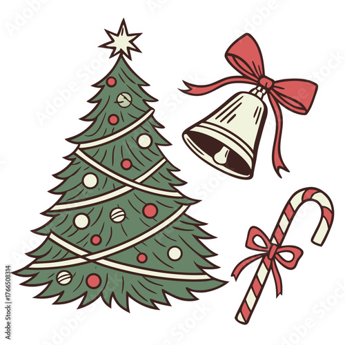 set of christmas bells