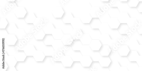 White paper texture abstract grid tile seamless hexagon wall creative metal business wallpaper texture background.	
