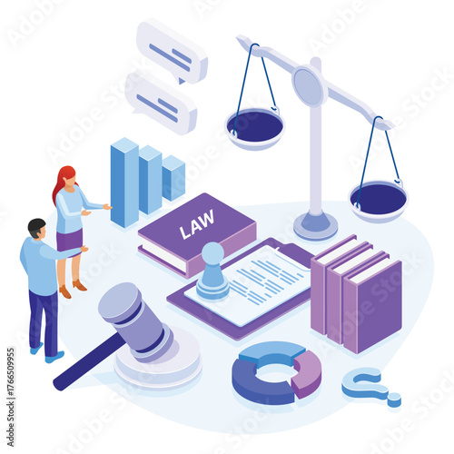 Law and Justice Illustration.eps