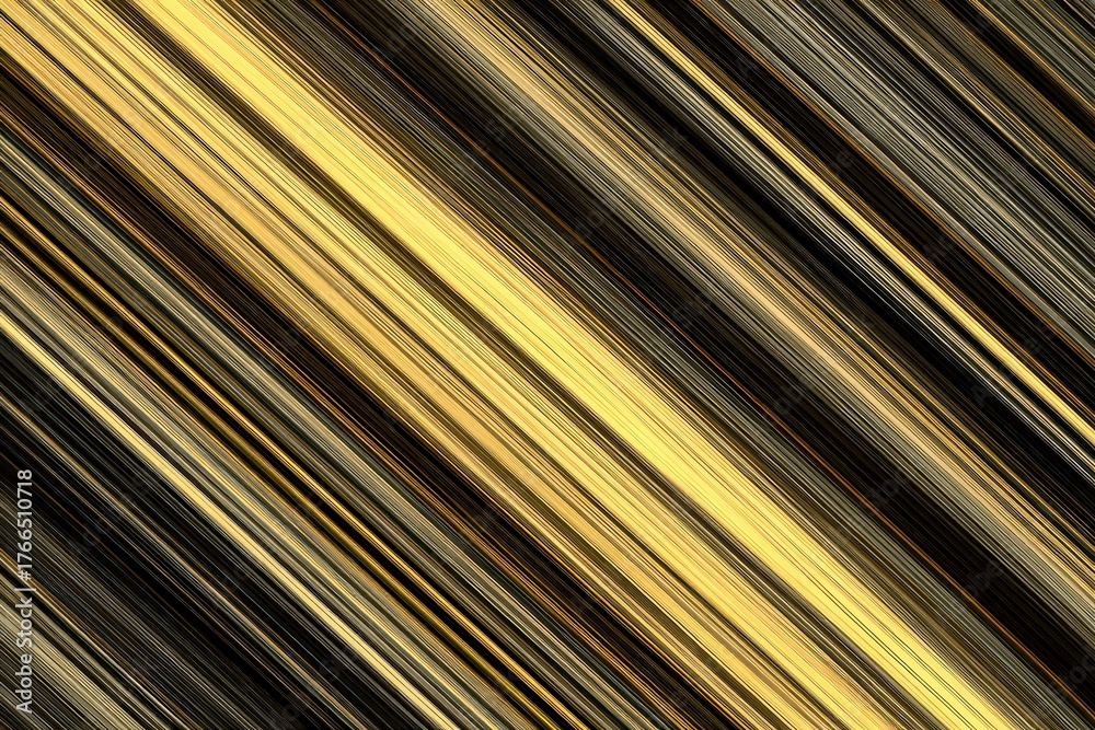 Obraz premium Abstract diagonal lines in gold and black create textured surface and patterns