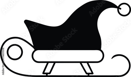 chair silhouette vector illustration