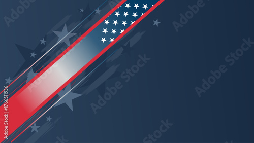 blue patriotic background with stars