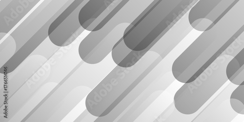 Abstract minimal white and grey glossy squares triangle, abstract tech corporation smooth web space surface digital banner design stripes concept for web, flyer.	
