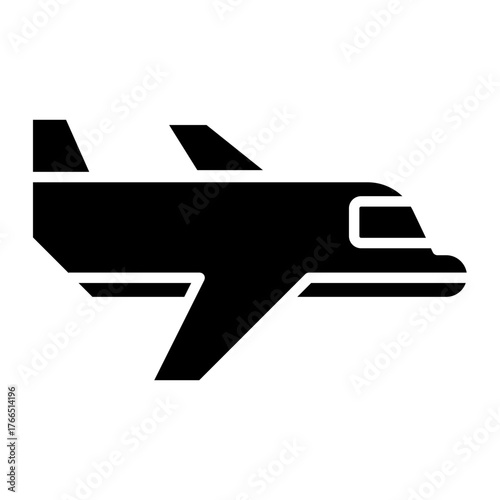 Airplane Icon for Travel and Transportation