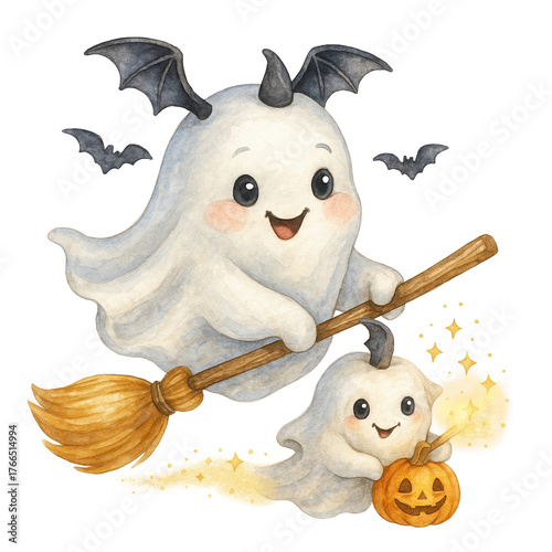 Cute Halloween Ghost Clipart
