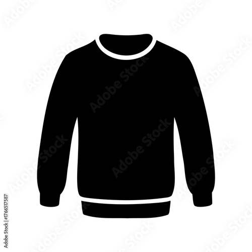 Elegant black and white pullover sweater design for fashion apparel and style