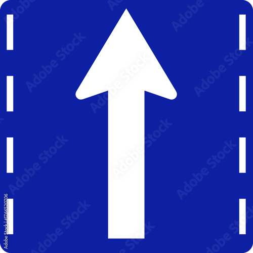 The sign requires you to go straight. No left or right turns are allowed.