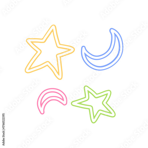 Playful Hand-Drawn Decorative Shapes 