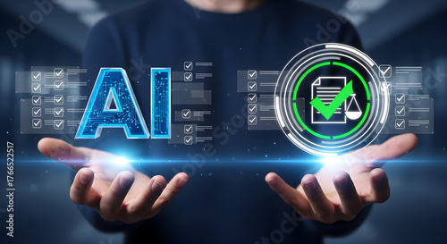 Wallpaper Mural AI Automation and Document Processing — Artificial Intelligence Workflow Icon Torontodigital.ca