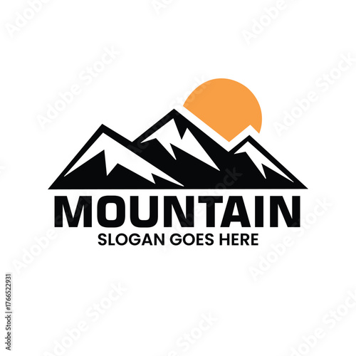 mountain logo vector