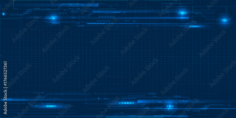 Obraz premium Abstract futuristic digital empty space and backgroun.Digital communications concepts.