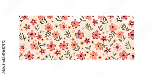 Cute hand drawn floral ditsy seamless pattern, lovely flower background, great for textiles, banners, wallpaper - vector design .vector icon
