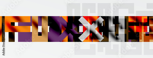 Abstract composition. Rectangular blocks, muted colors, layered design. Minimalist aesthetic, geometric shapes, modern art style.