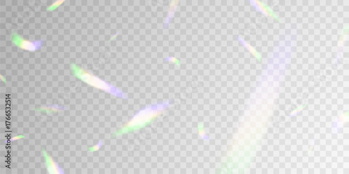 Light effect and zigzag ribbon falling from above on beam, swirl vector.