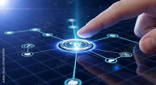 Connected Intelligence Network — Digital Ecosystem & Tech Infrastructure Concept