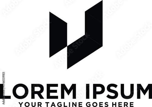 Letter U corporate modern logo