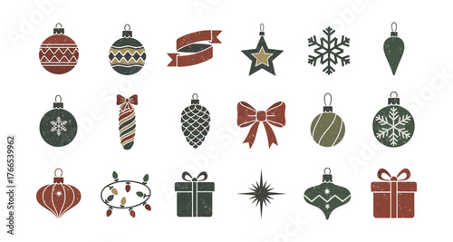 Rustic christmas ornament collection: handcrafted holiday decorations with vintage charm