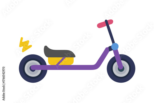 Scooter icon design isolated on white background. Electric scooter in flat style. Vector illustration .vector icon
