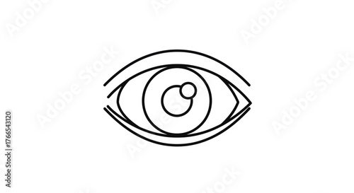 human eye vector illustration