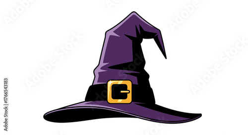 vector illustration of a halloween witch