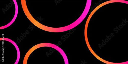 Set of Abstract Lines with Color Gradient. Vector Background with Rainbow Wave Shapes. Graphic Pattern of 3D Wavy Elements. Color Poster Design