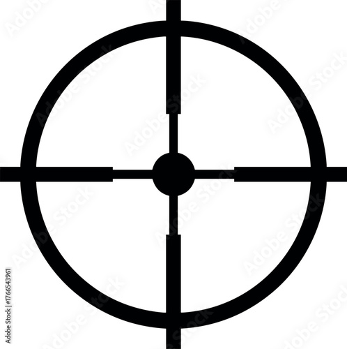 Rifle Target vector silhouette clipart design