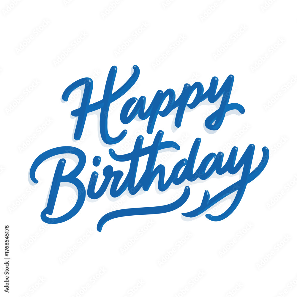 Fototapeta premium happy birthday lettering