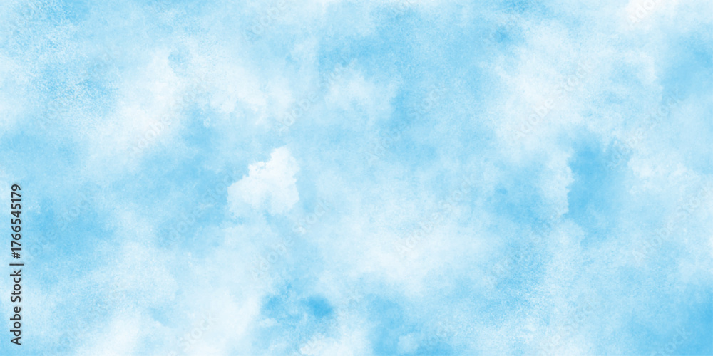 Obraz premium Light blue watercolor background. Artistic hand paint. Cyan watercolor water brash splash texture, watercolor background concept, vector. template. blue color illustration,