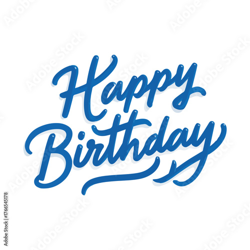 happy birthday lettering