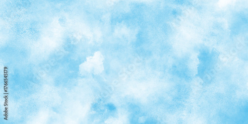 Light blue watercolor background. Artistic hand paint. Cyan watercolor water brash splash texture, watercolor background concept, vector. template.   blue color illustration,
