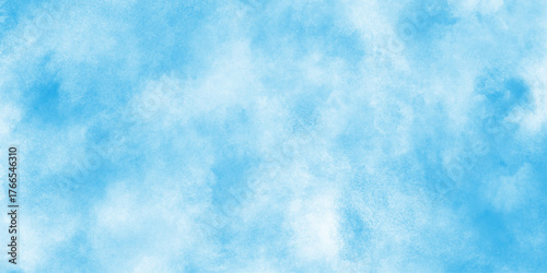 Light blue watercolor background. Artistic hand paint. Cyan watercolor water brash splash texture, watercolor background concept, vector. template.   blue color illustration,