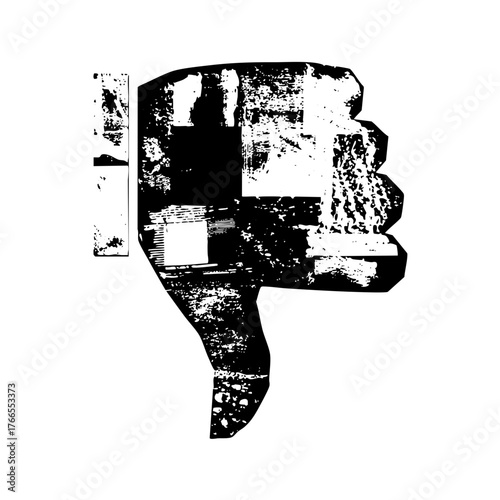 Hand Disapproval Gesture in Texture