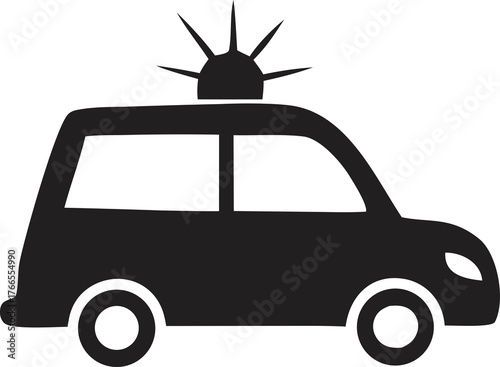 car vector illustration of an automobile icon