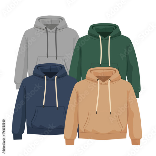 Stylish hoodies in various colors for cozy comfort and casual fashion