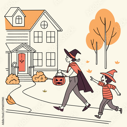  Man and Woman Dressed as Vampires