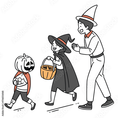  Smiling Couple in Vampire Costumes