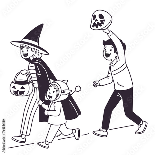  Happy Couple Dressed as Vampires