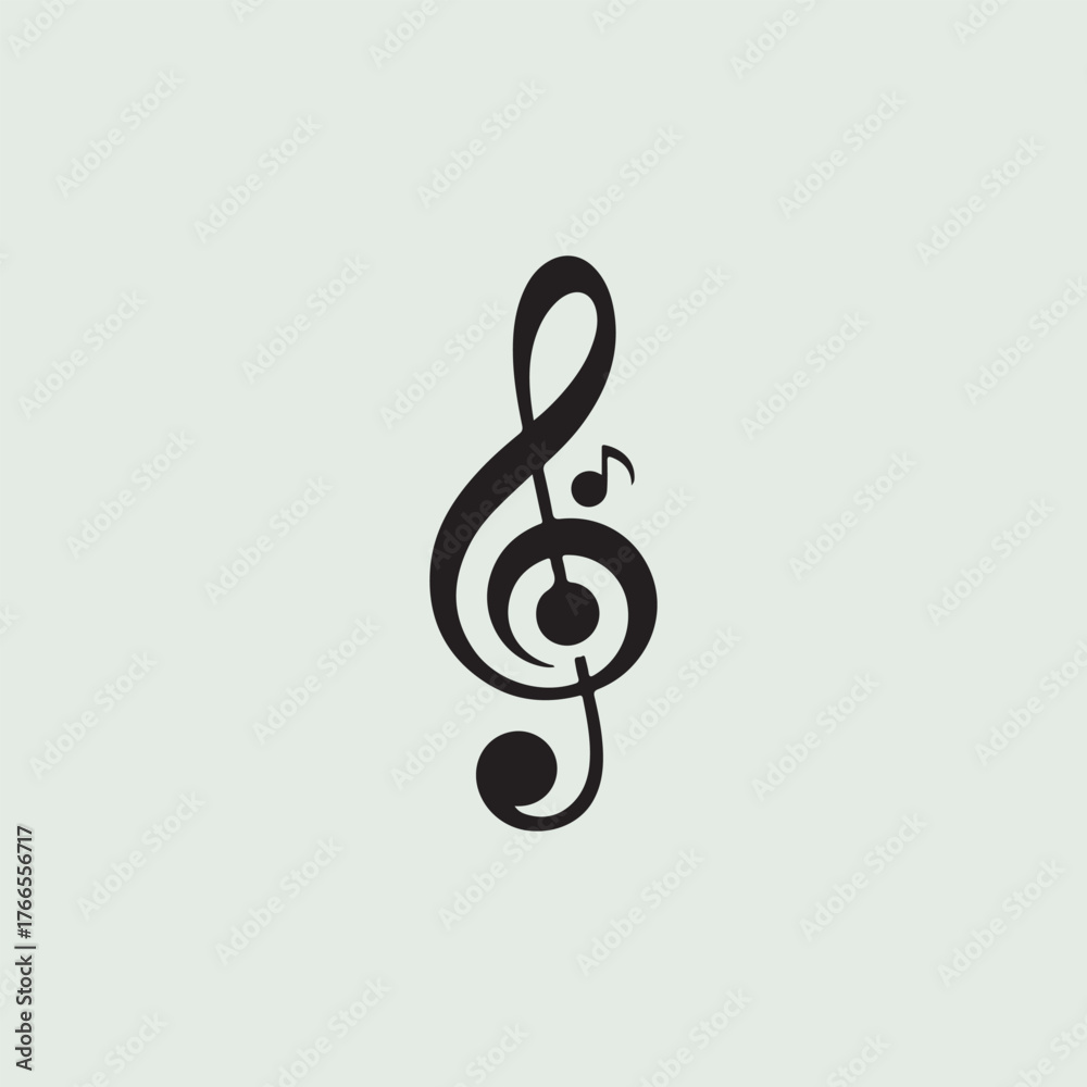 Fototapeta premium music note vector line art